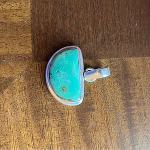 Sterling Silver Natural Turquoise Pendant